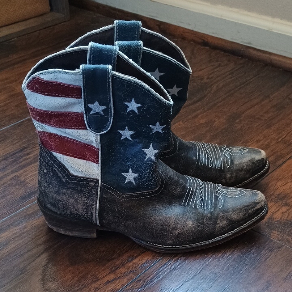 Roper American Flag Cowboy Boots
